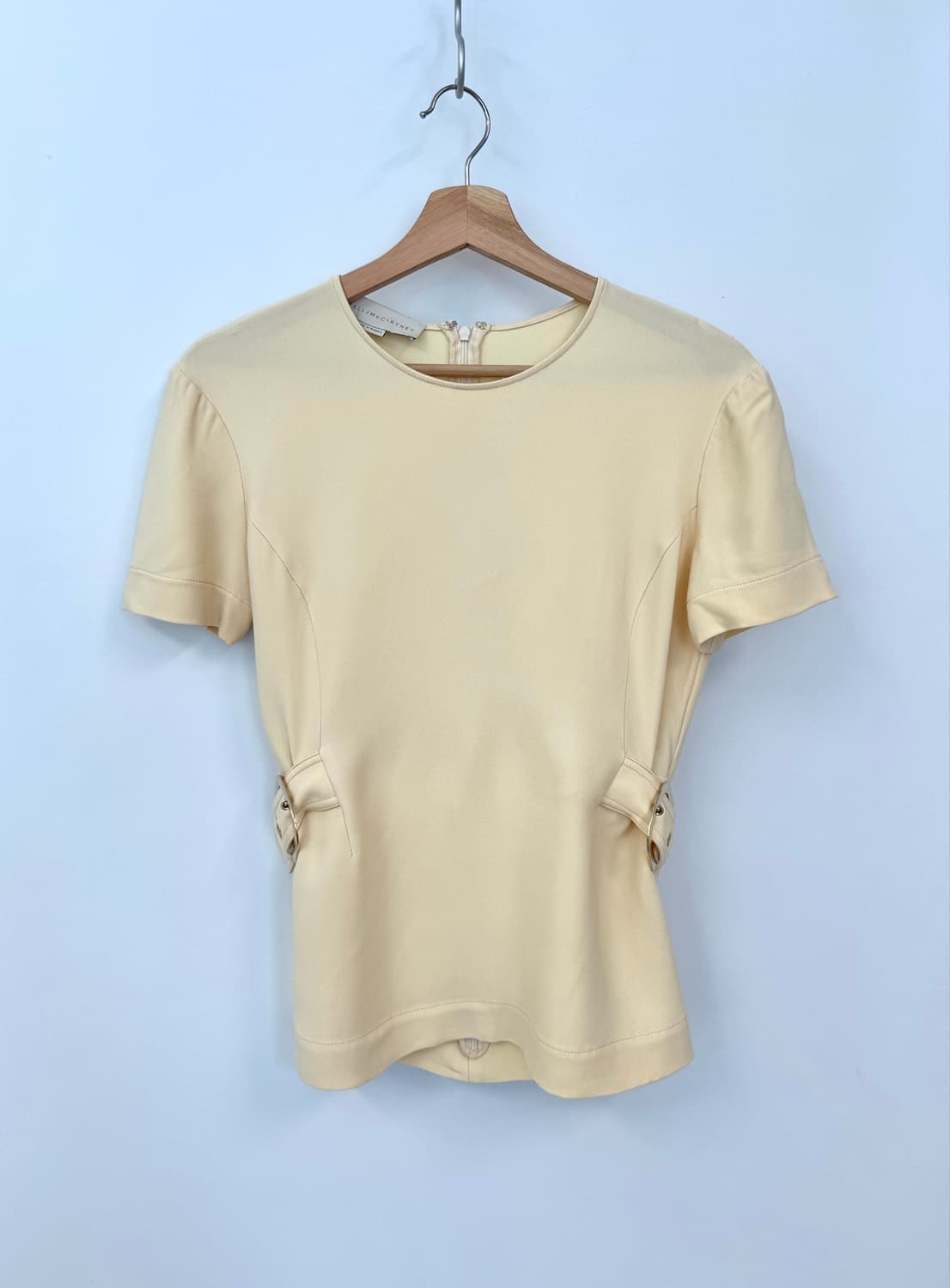 STELLA McCARTNEY 스텔라맥카트니 크림컬러 반팔 블라우스 40 상품이미지1