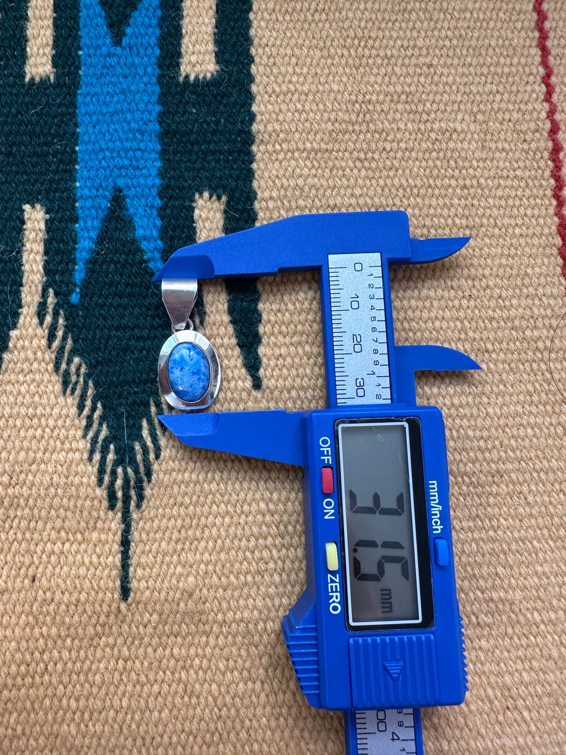 네이티브아메리칸 인디언주얼리 나바호 Ella Peter 라피즈 펜던트 상품이미지7