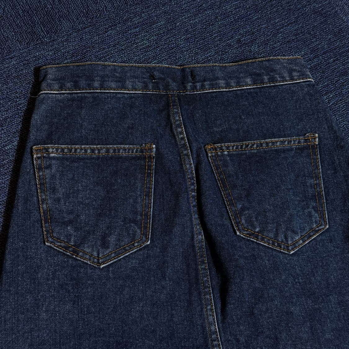 빈티지 앞트임 데님 스커트 상품이미지4