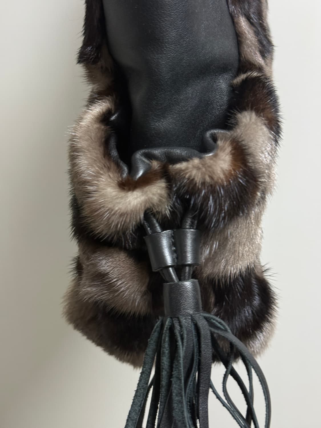 빈티지 리얼 밍크 퍼 테슬 토트백 상품이미지4