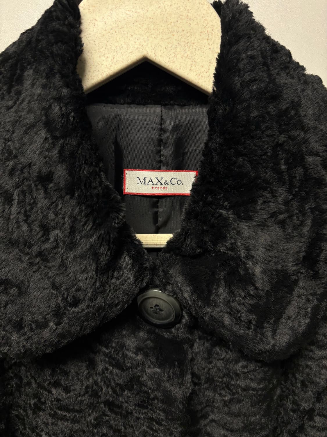 빈티지 Max&Co 막스앤코 블랙 퍼 자켓 44-55 상품이미지2