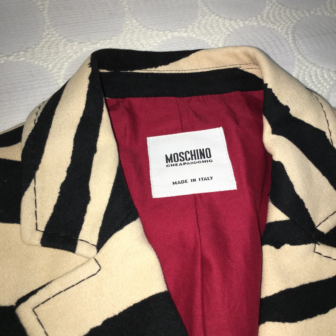 모스키노Moschino얼룩말 패턴 자켓 상품이미지7