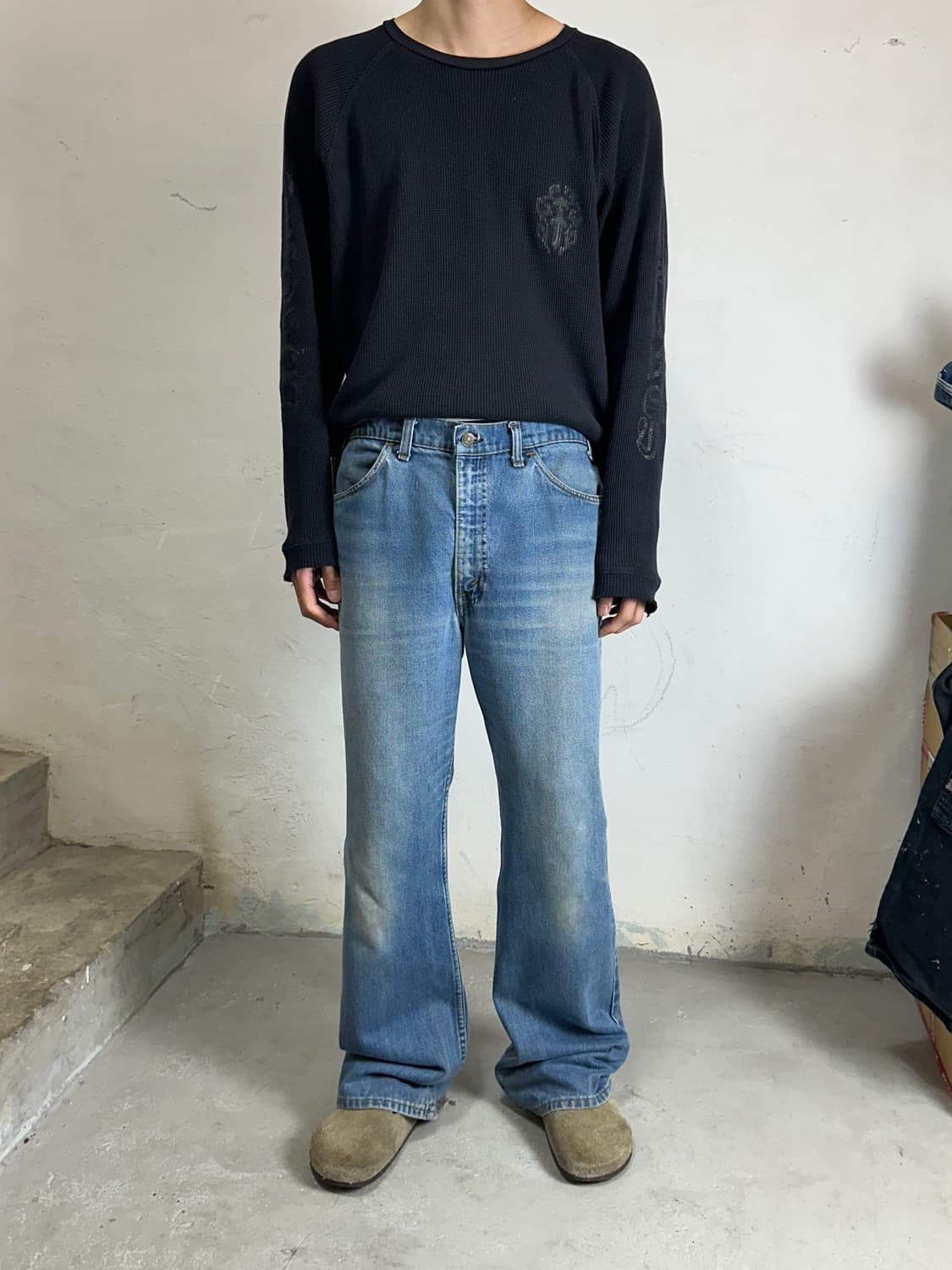 80's USA Made 빈티지 리바이스 646 벨바텀 부츠컷 오렌지탭 상품이미지4