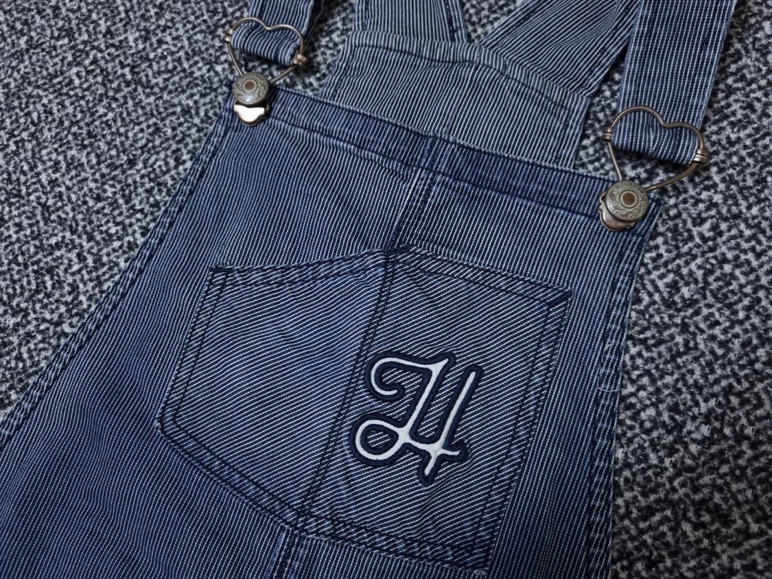 [무료배송][160]타미힐피거 키즈 데님 멜빵 치마 상품이미지4