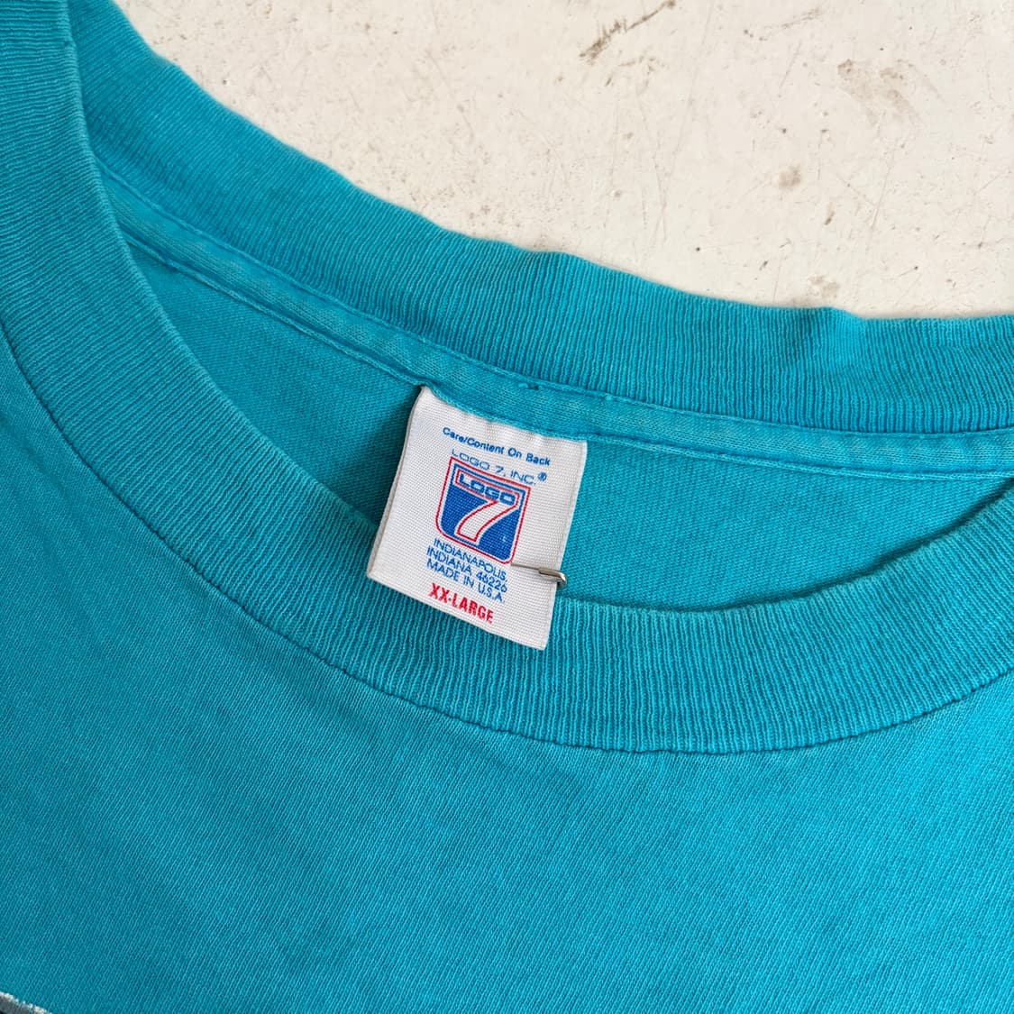 90s USA Logo 7 NBA 샬럿 호네츠 빈티지 반팔티 2XL 상품이미지9