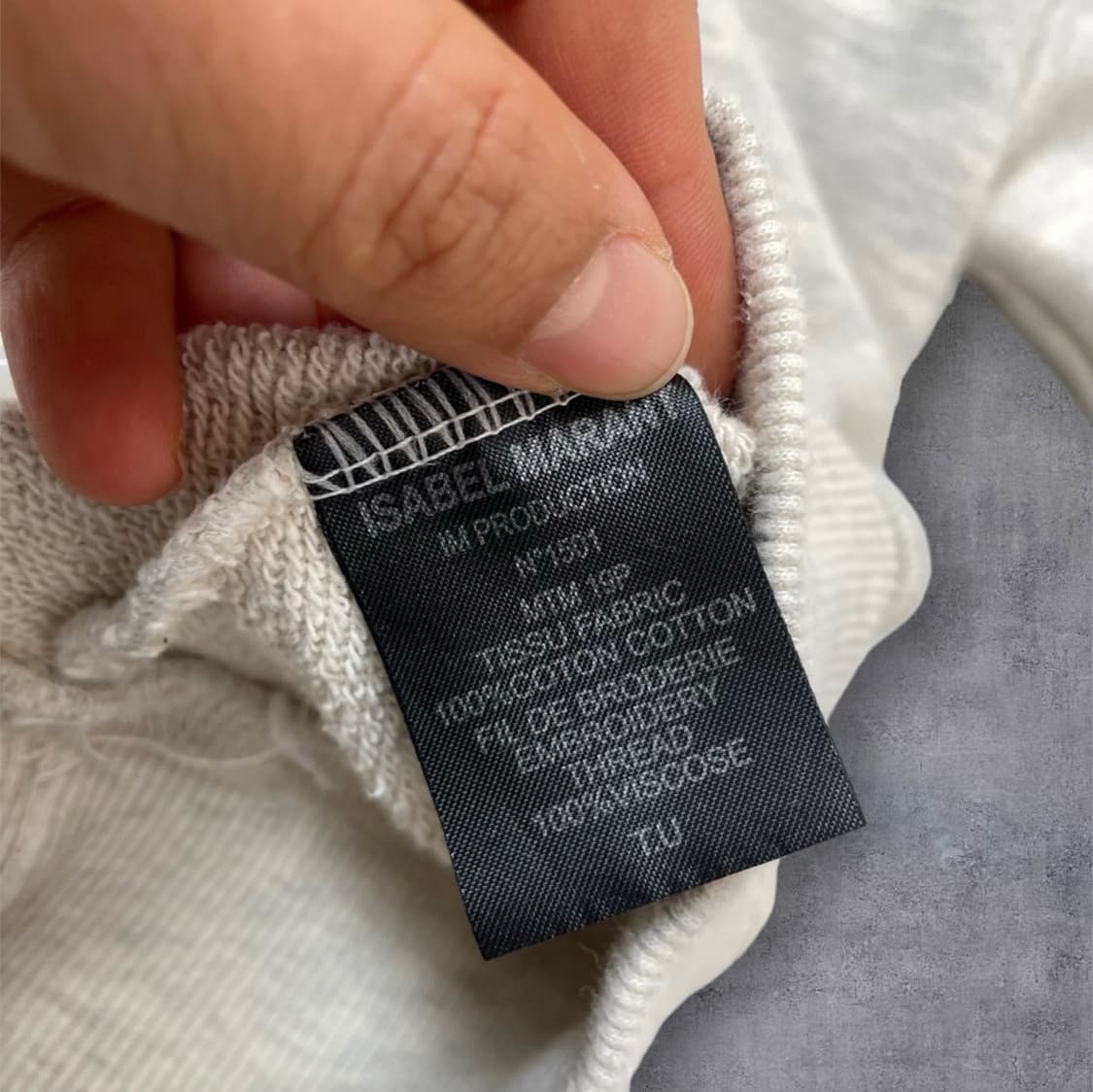 이자벨마랑 Isabel marant 아이보리 글리터 로고 후드티 F 상품이미지3