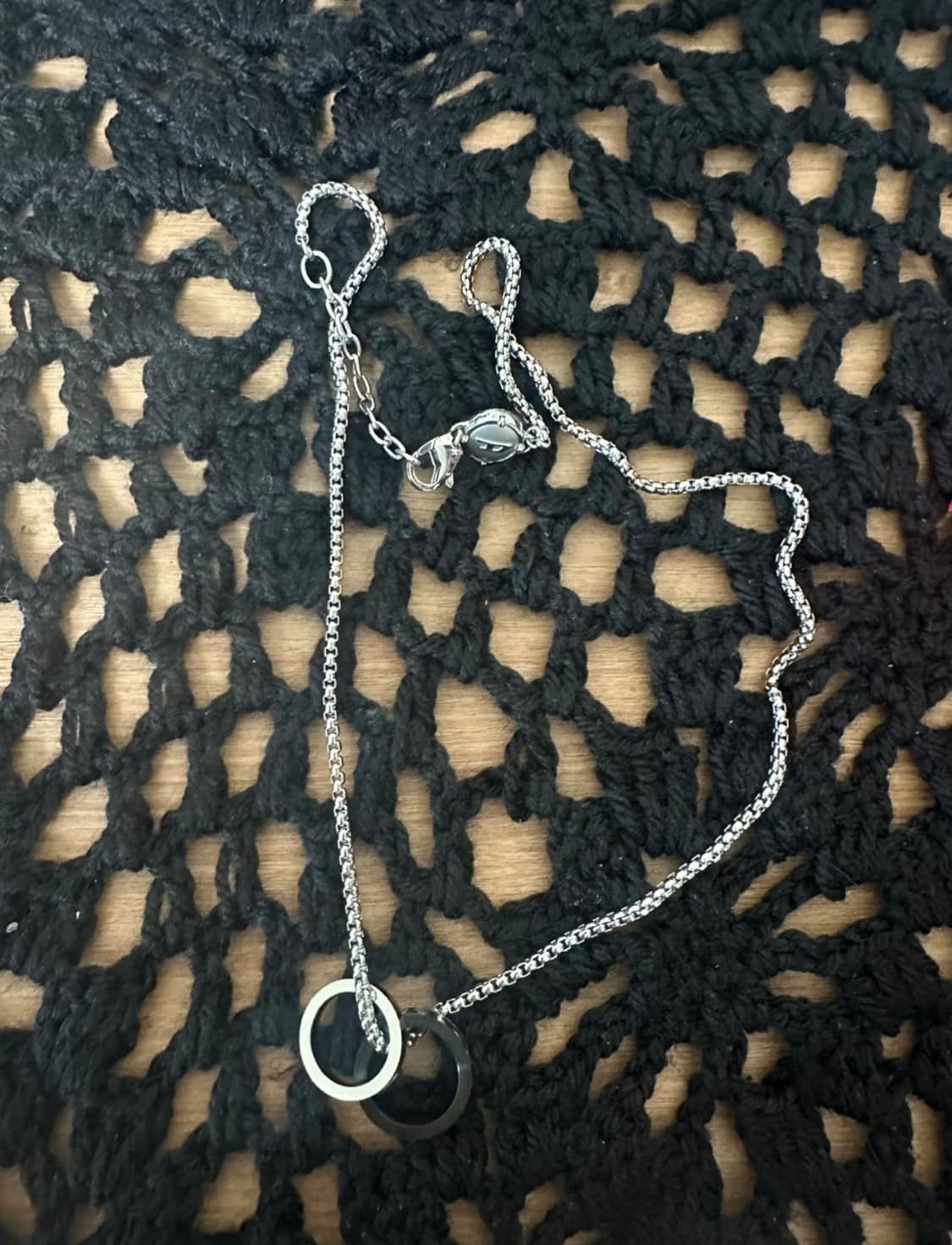 디젤 더블링 실버 체인 목걸이 상품이미지1