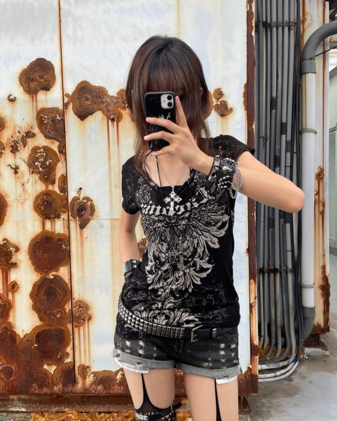 🎸블랙 백 프린팅 티셔츠🎸 상품이미지1