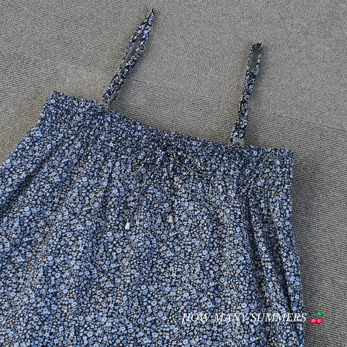 Earth music&ecology 네이비 플라워 슬리브리스 상품이미지10