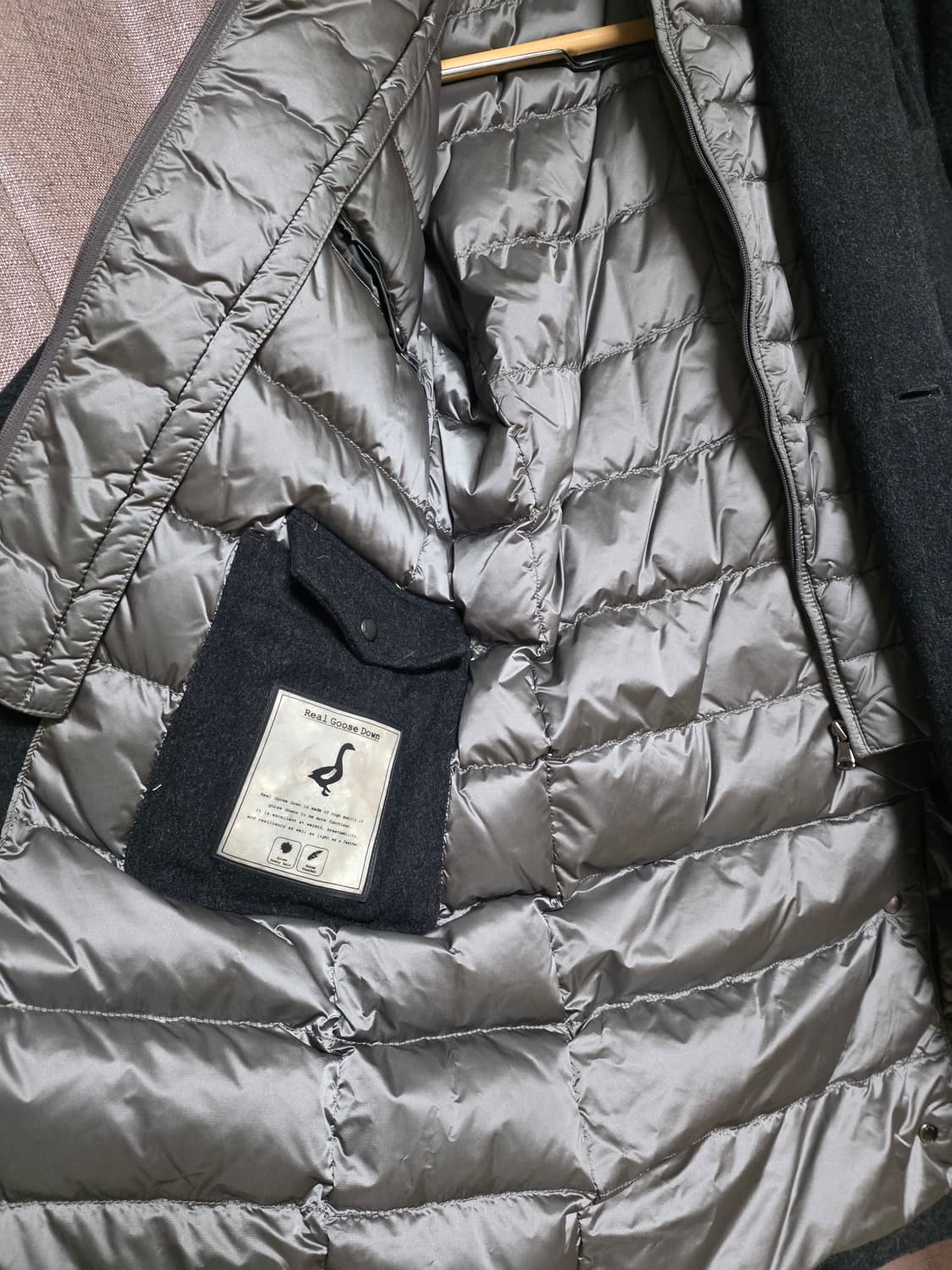 ANDZ캐시미어구스패딩코트 95 상품이미지6