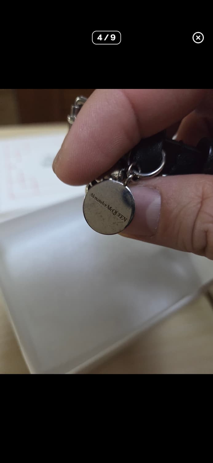 알렉산더 맥퀸 스컬 가죽 팔찌 상품이미지5