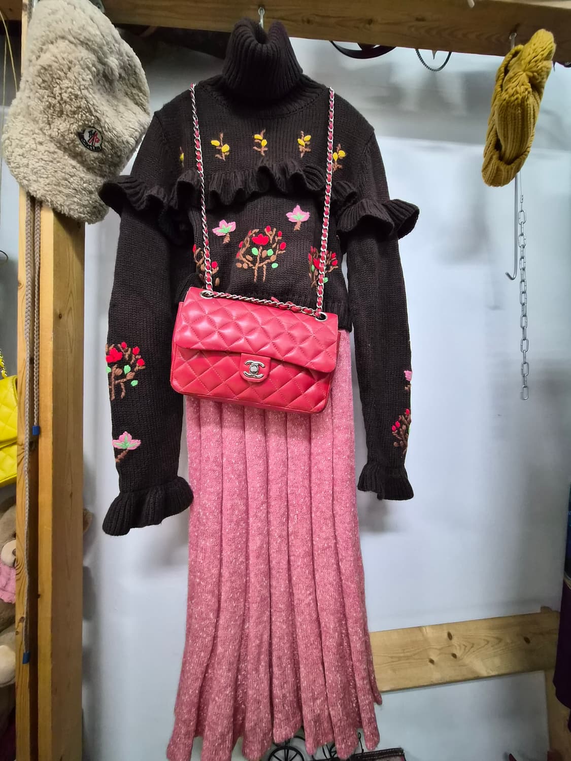 자라 자수프릴니트. mcsister 니트스커트 상품이미지1