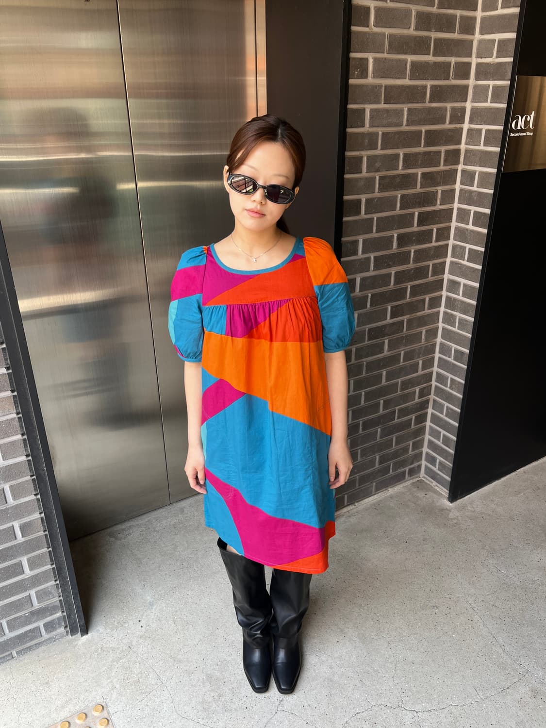 Marc By Marc Jacobs 마크제이콥스 컬러 블락 원피스 상품이미지1