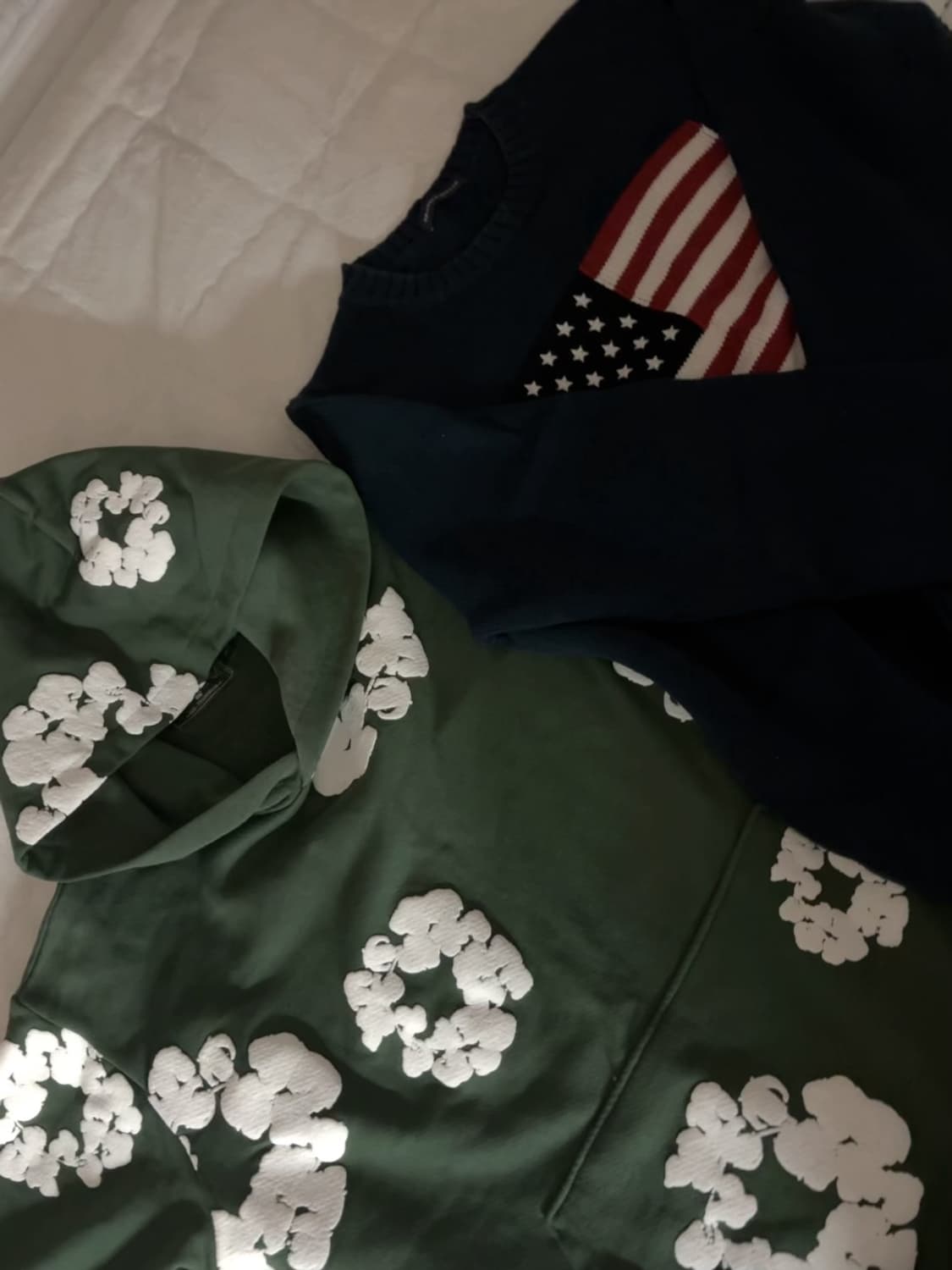 데님 티어스 후드티 브랜디멜빌 성조기 니트 상품이미지1