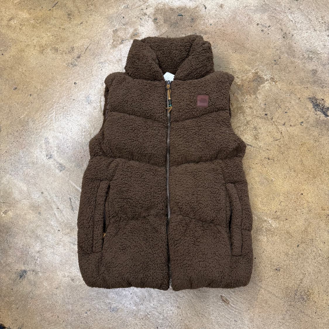 노스페이스 초코 브라운 털 패딩 조끼 80 상품이미지2