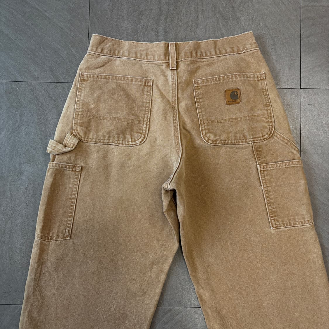 칼하트 오리지널 브라운 싱글니 카펜터 팬츠 상품이미지2