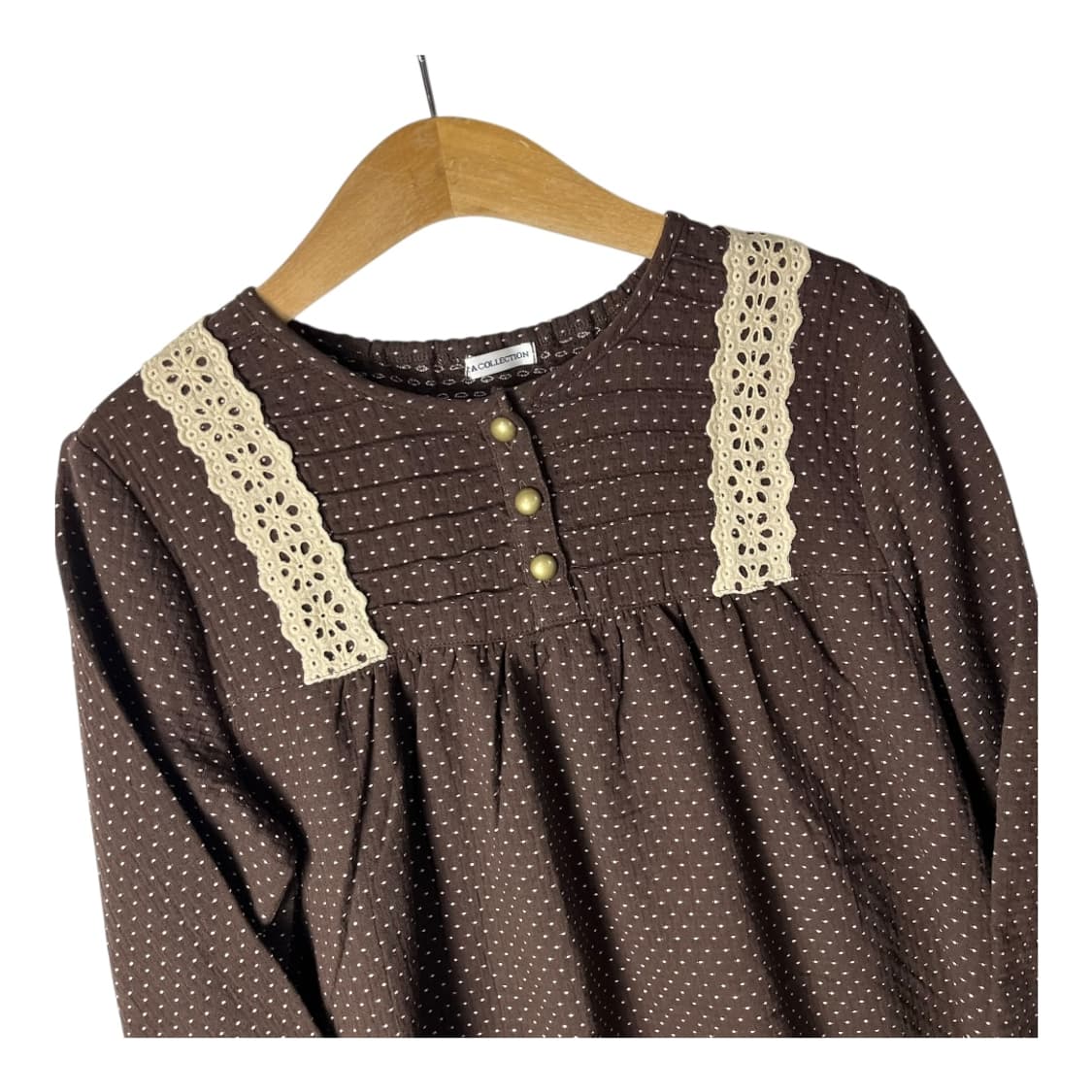 [JPN] 빈티지 모리걸 크로쉐 도트 원피스 상품이미지3