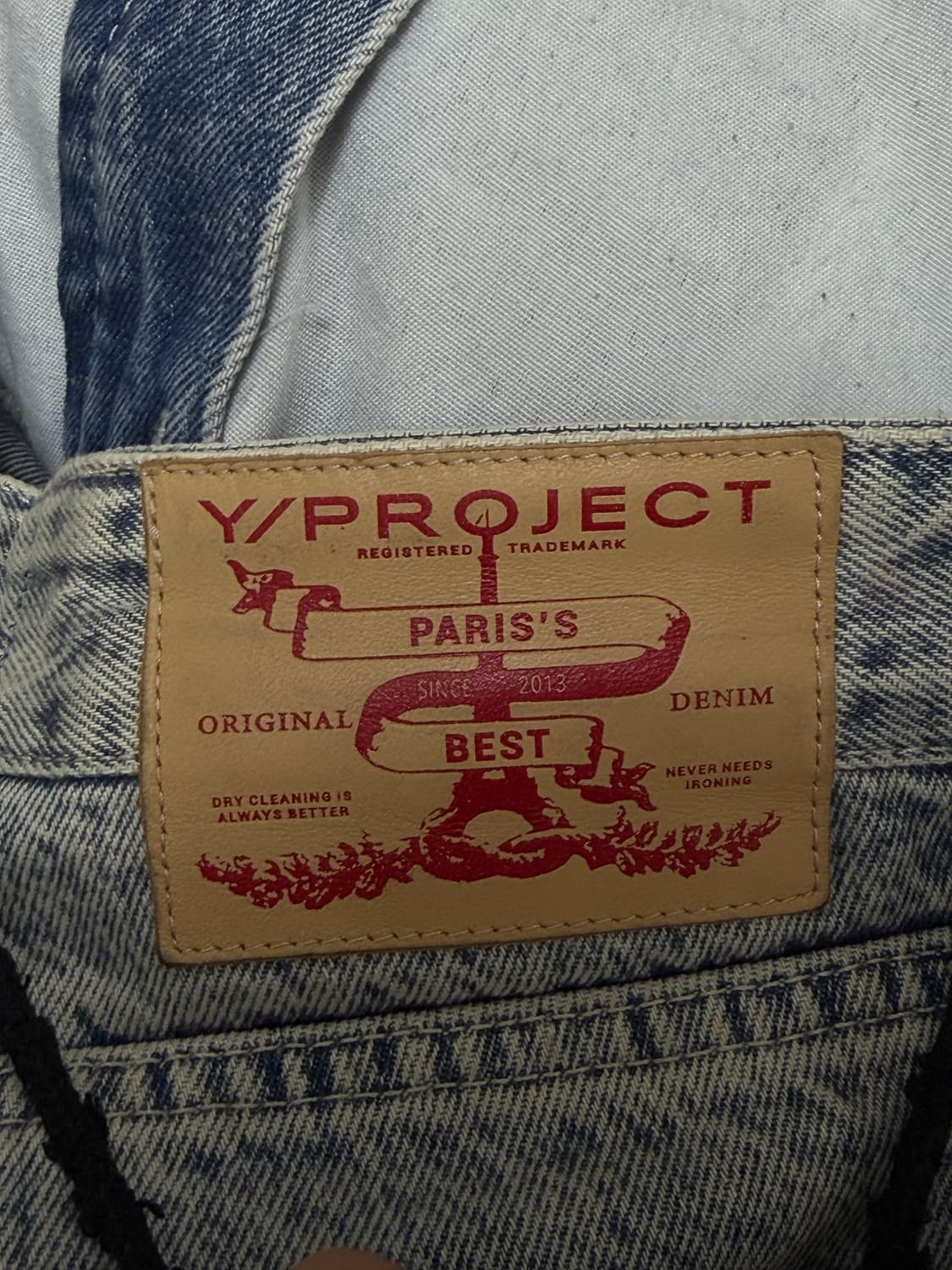 Y/project 팝업진 아이스블루 M 상품이미지5