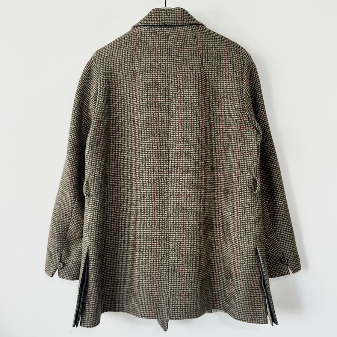 SJSJ 체크 울 하프 자켓 상품이미지5