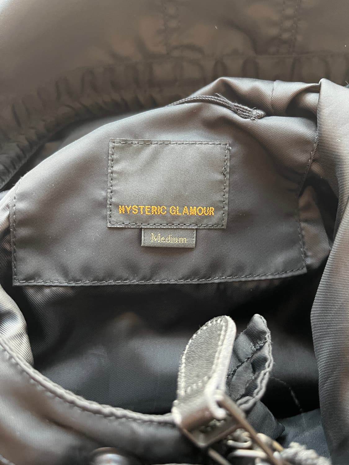 히스테릭 글래머 패치 포인트 밀리터리 블루종 오버사이즈 후드 봄버 자켓 상품이미지9