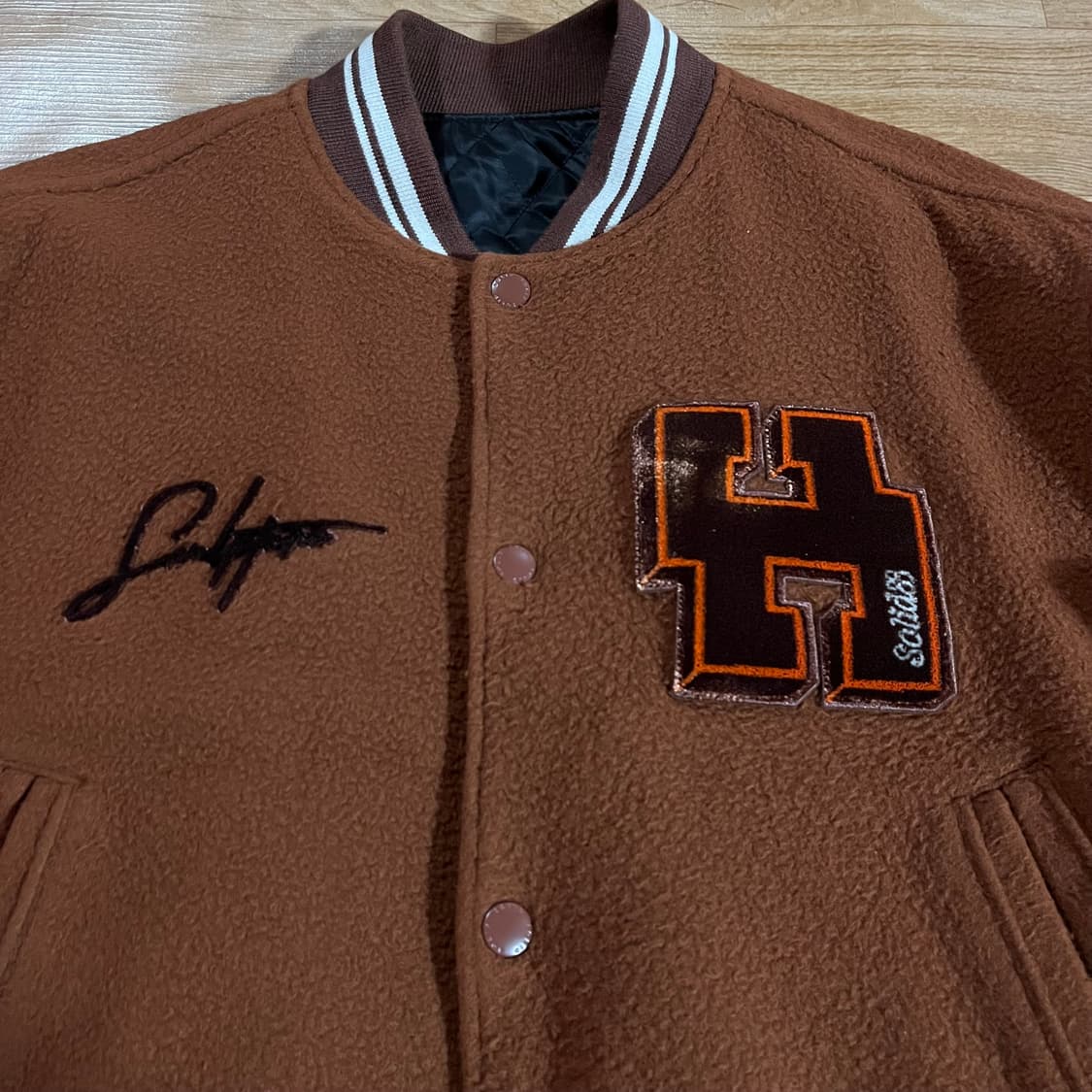 [105] 솔리드옴므 바시티 자켓 상품이미지5