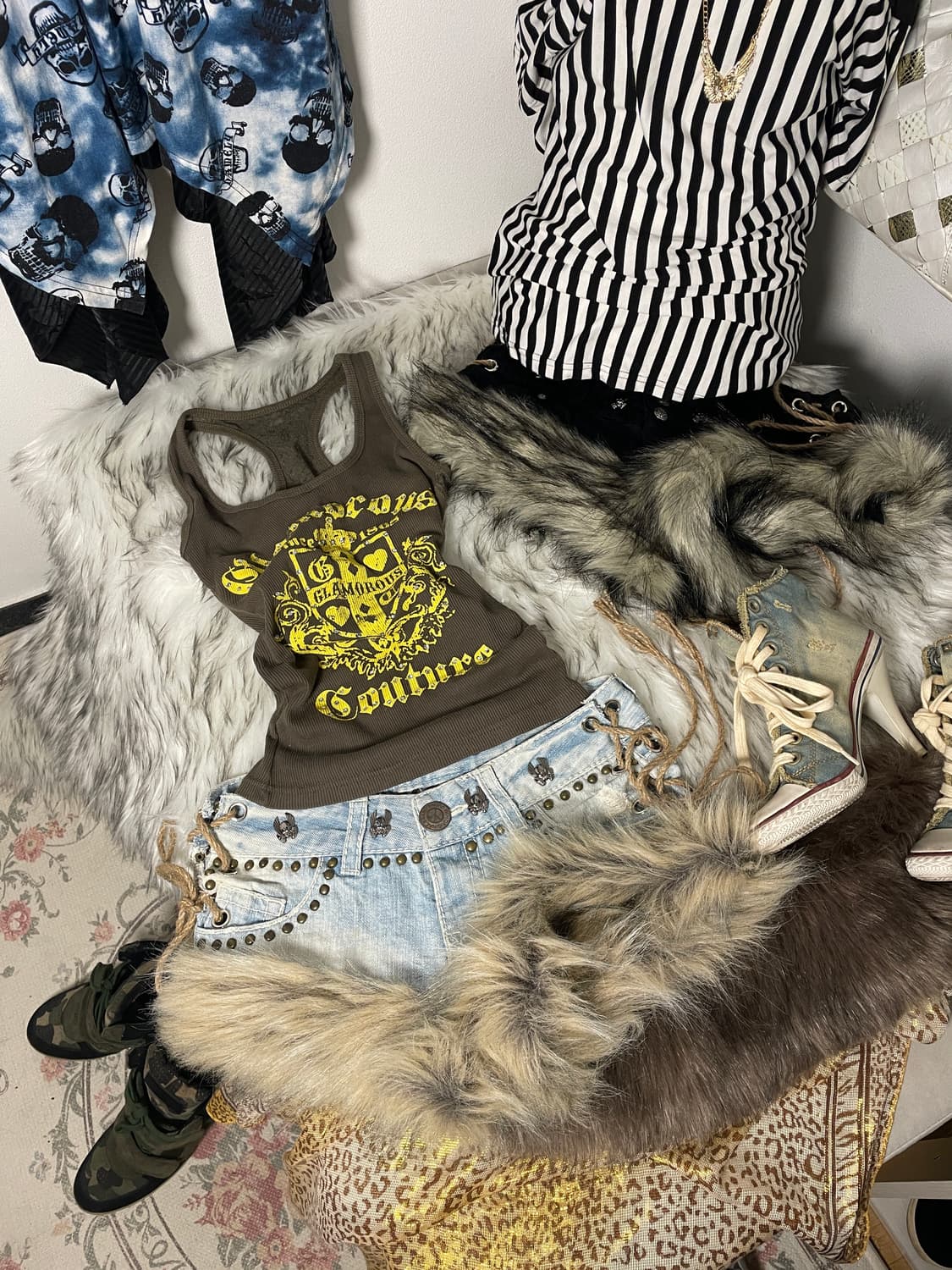 빈티지 y2k 슬리브리스 상품이미지1