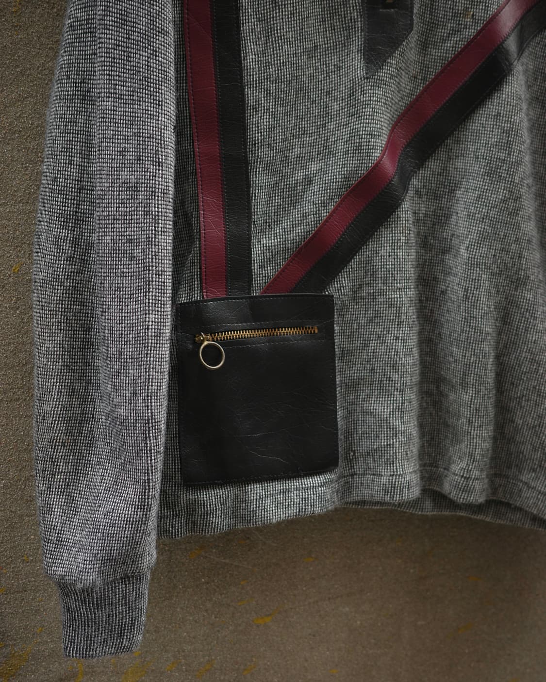 60‘s 70‘s 빈티지 모드 컨템포러리 쿼터 집 니트 폴로셔츠 상품이미지4