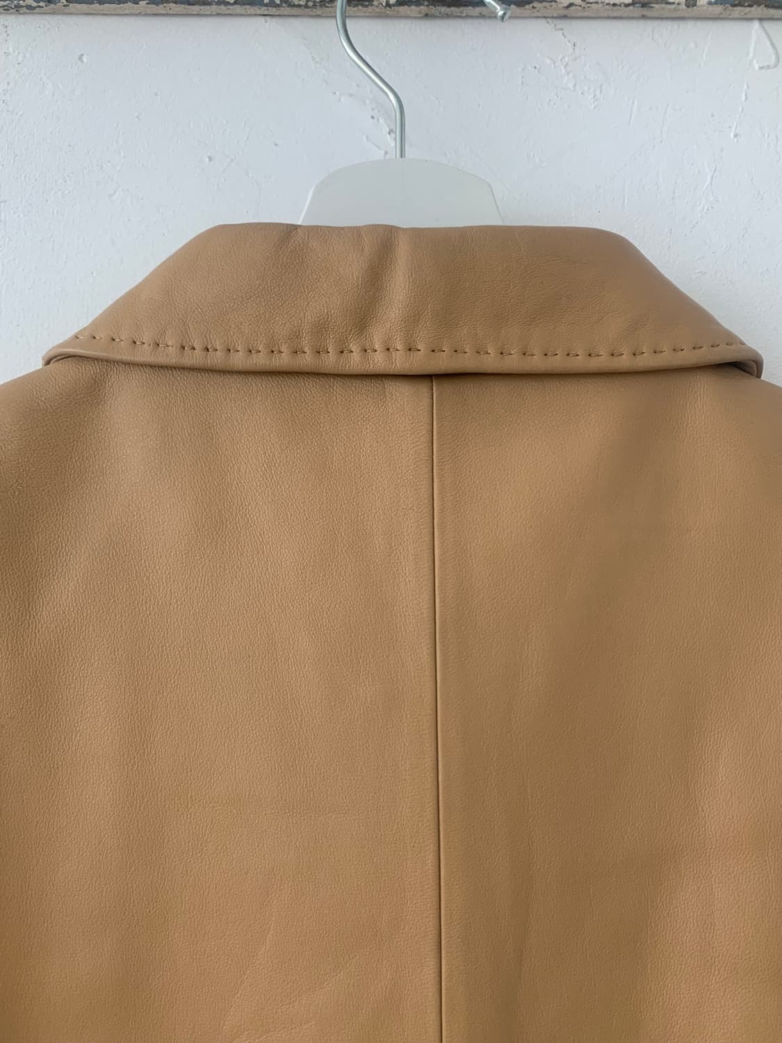 Beige lamb Leather JK 상품이미지4