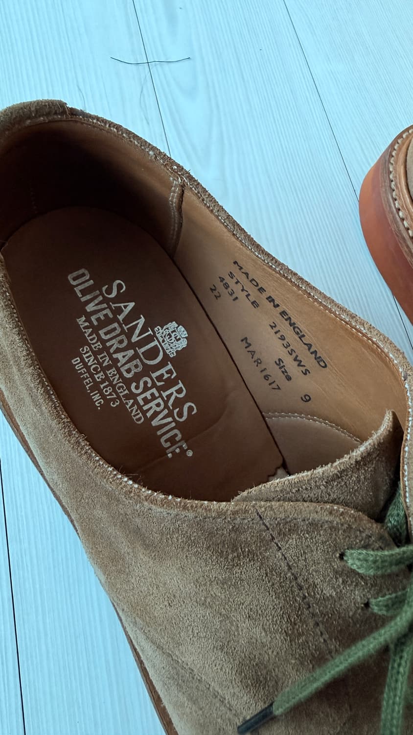 샌더스 x 올리브드랩서비스 스웨이드 더비  상품이미지2