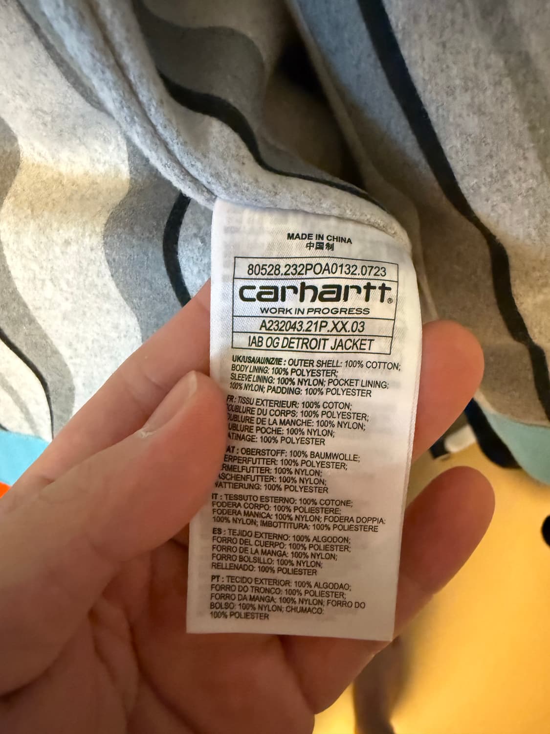 칼하트 디트로이트 자켓 og 아이앱 콜라보 XL 상품이미지3