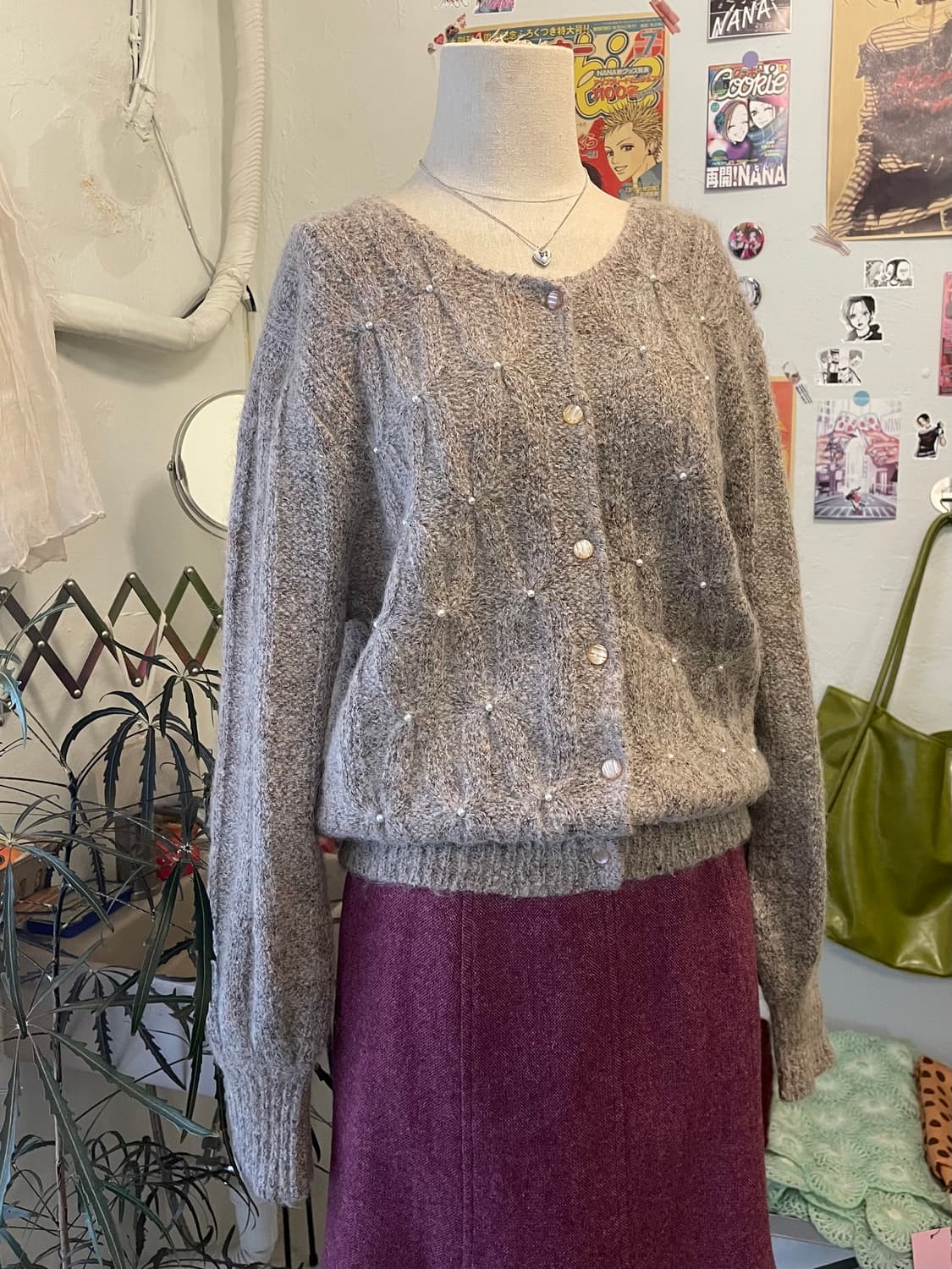 진주 펄 가디건 [무배] 상품이미지1