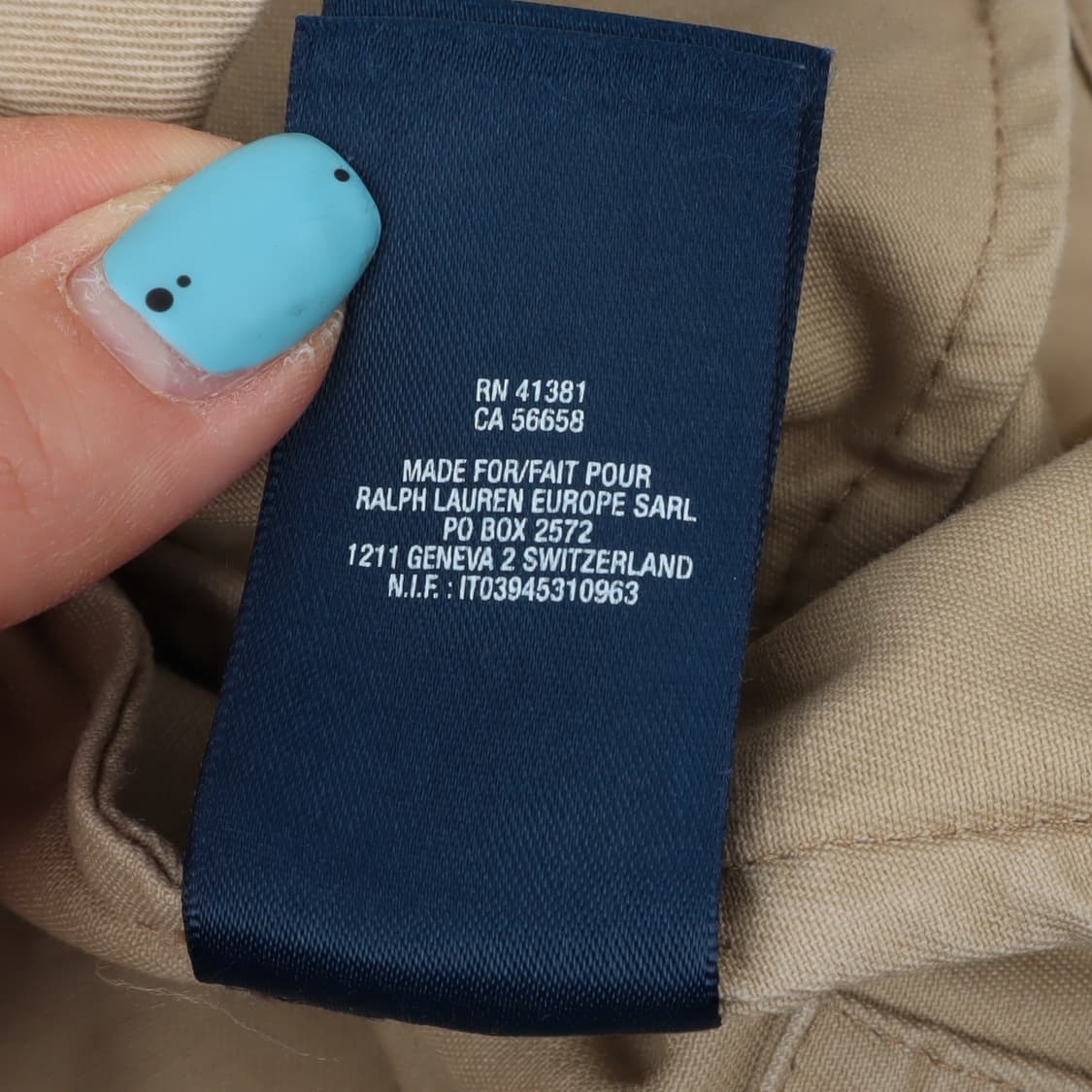 폴로 랄프로렌 베이지 블루종 자켓 상품이미지9