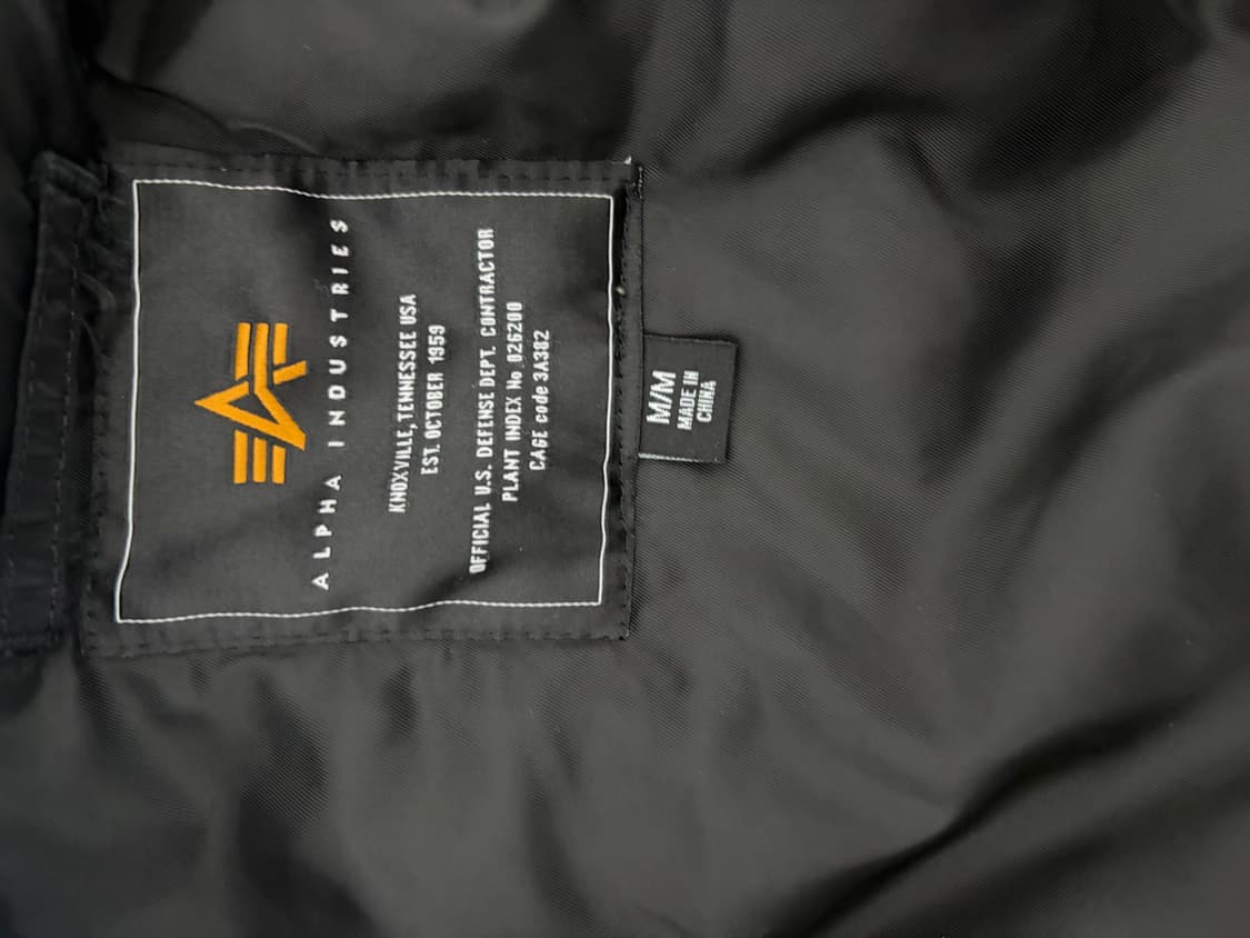 알파인더스트리 ma-1 M사이즈 상품이미지3