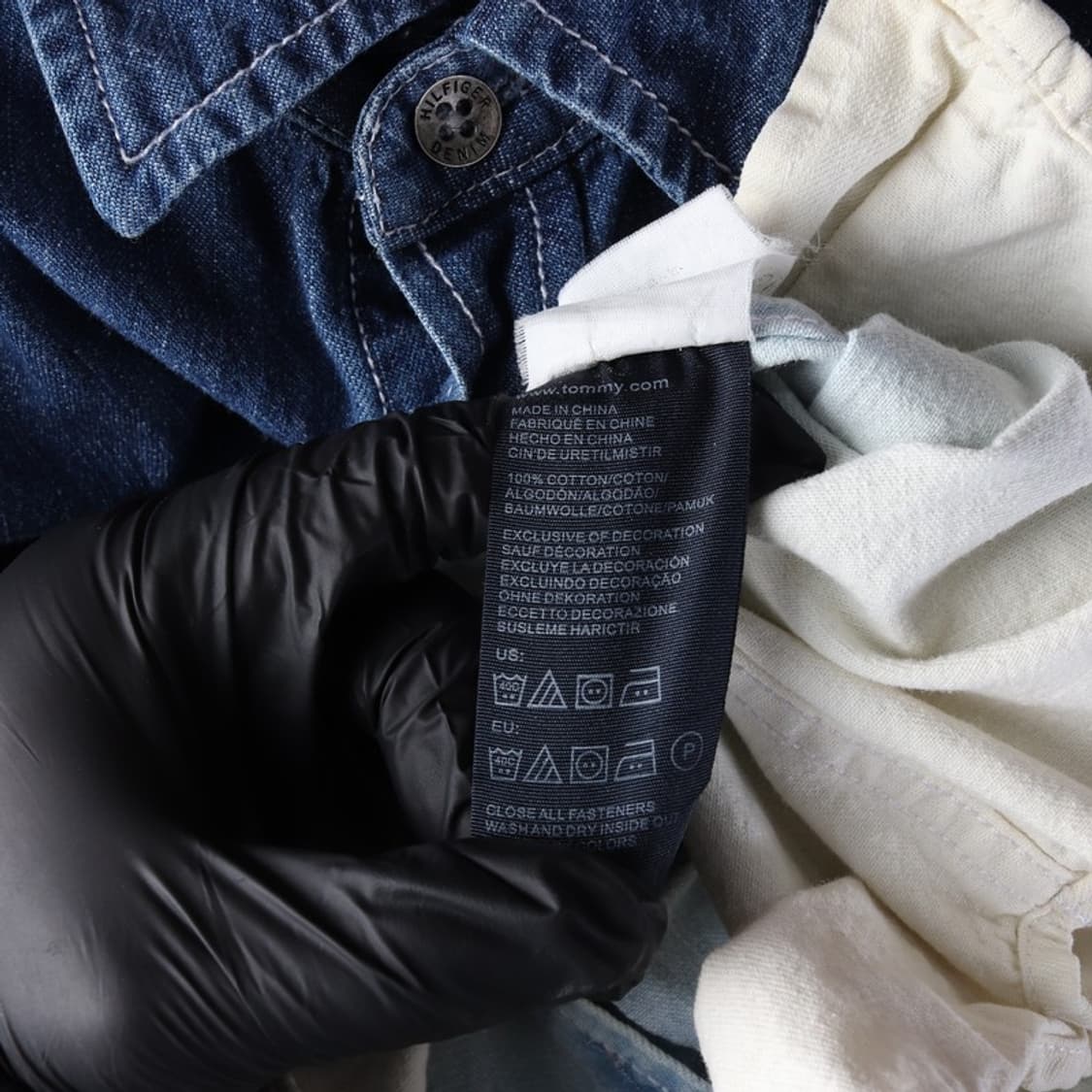 타미힐피거 데님 옴브레 그라데이션 데님 셔츠 XS 상품이미지6