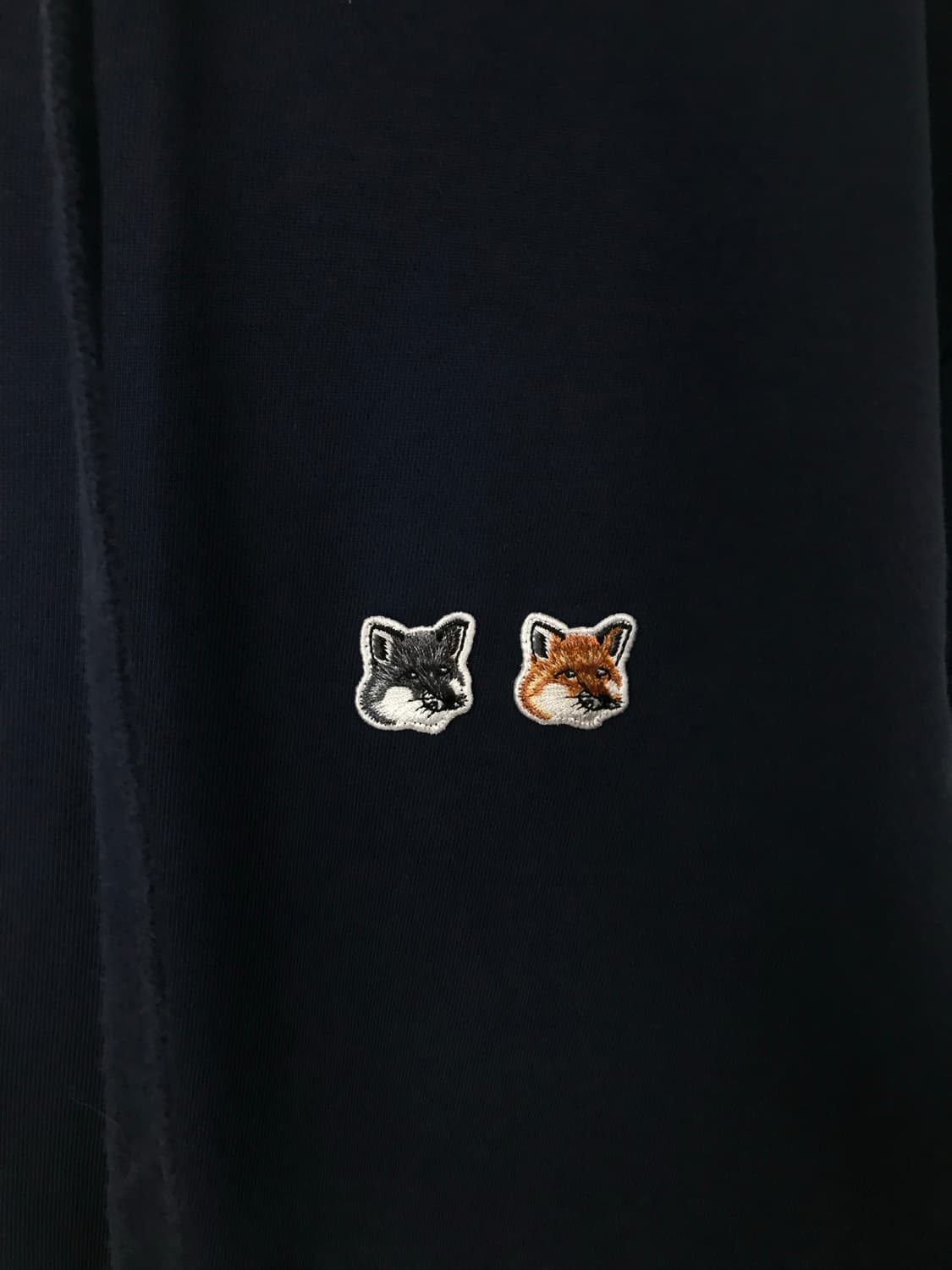 메종키츠네 더블 폭스 헤드 네이비 후드티 상품이미지4