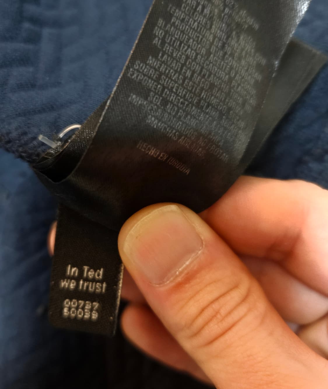 Ted Baker  in London 네이비 헤링본 텍스쳐 블루종 자켓 상품이미지10
