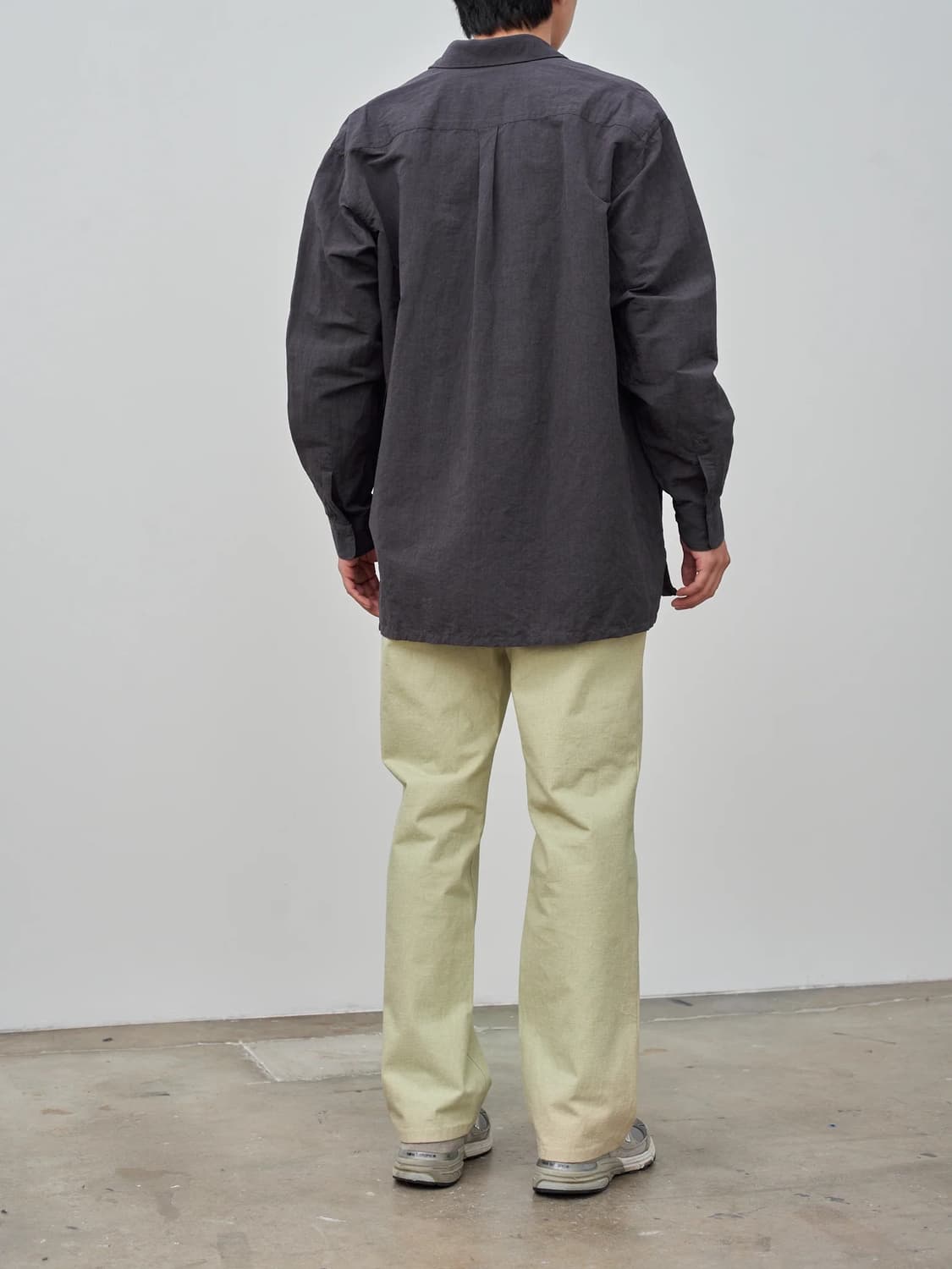 [3] 오라리 워시드 하드 트위스트 캔버스 팬츠 카키베이지 상품이미지4