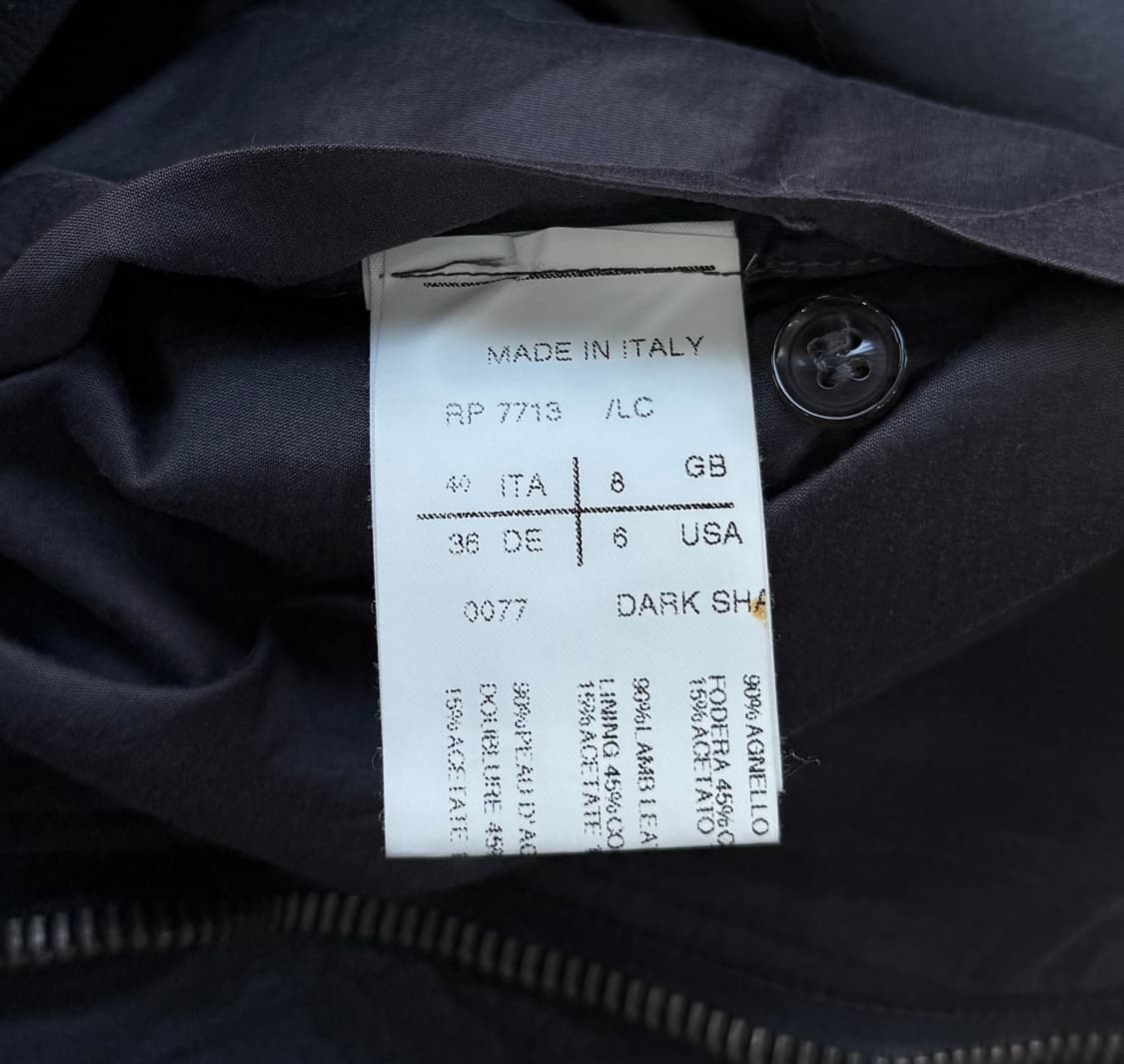 릭오웬스 램스킨 하이넥 레더 자켓 상품이미지6