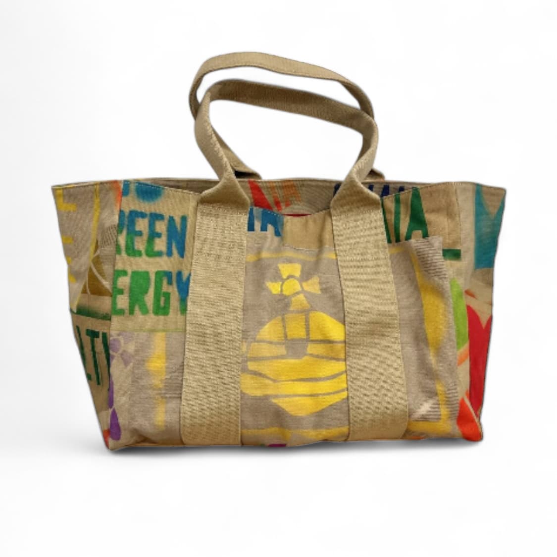 비비안 웨스트우드 레트로 캔버스 토트백 상품이미지1