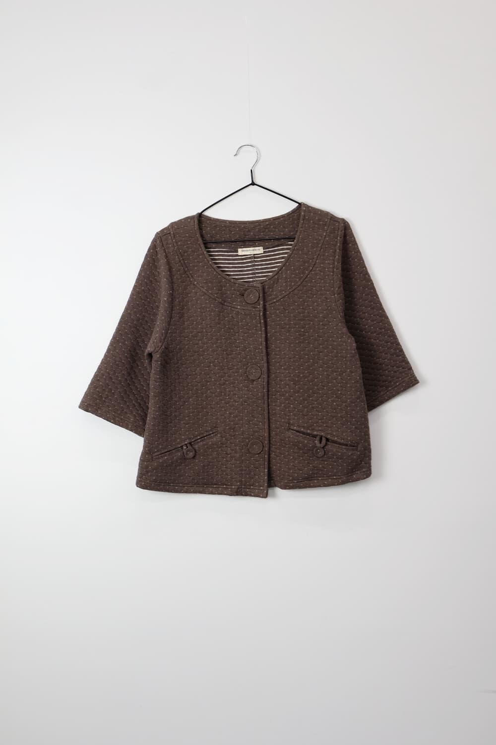 Jpn Brown Round Neck Jacket 상품이미지4