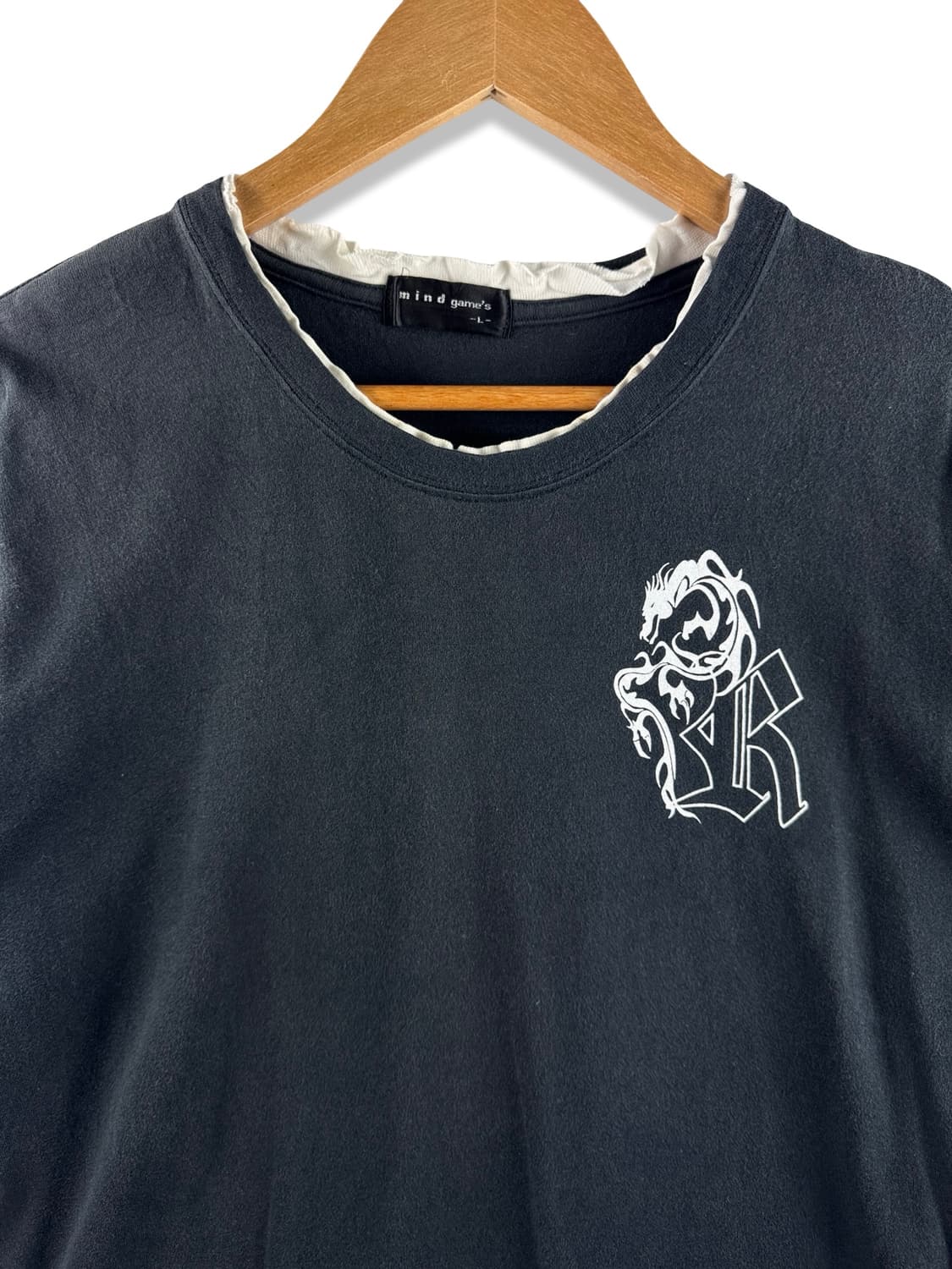 JPN Y2K 레터링 용 프린팅 티셔츠2724 상품이미지3