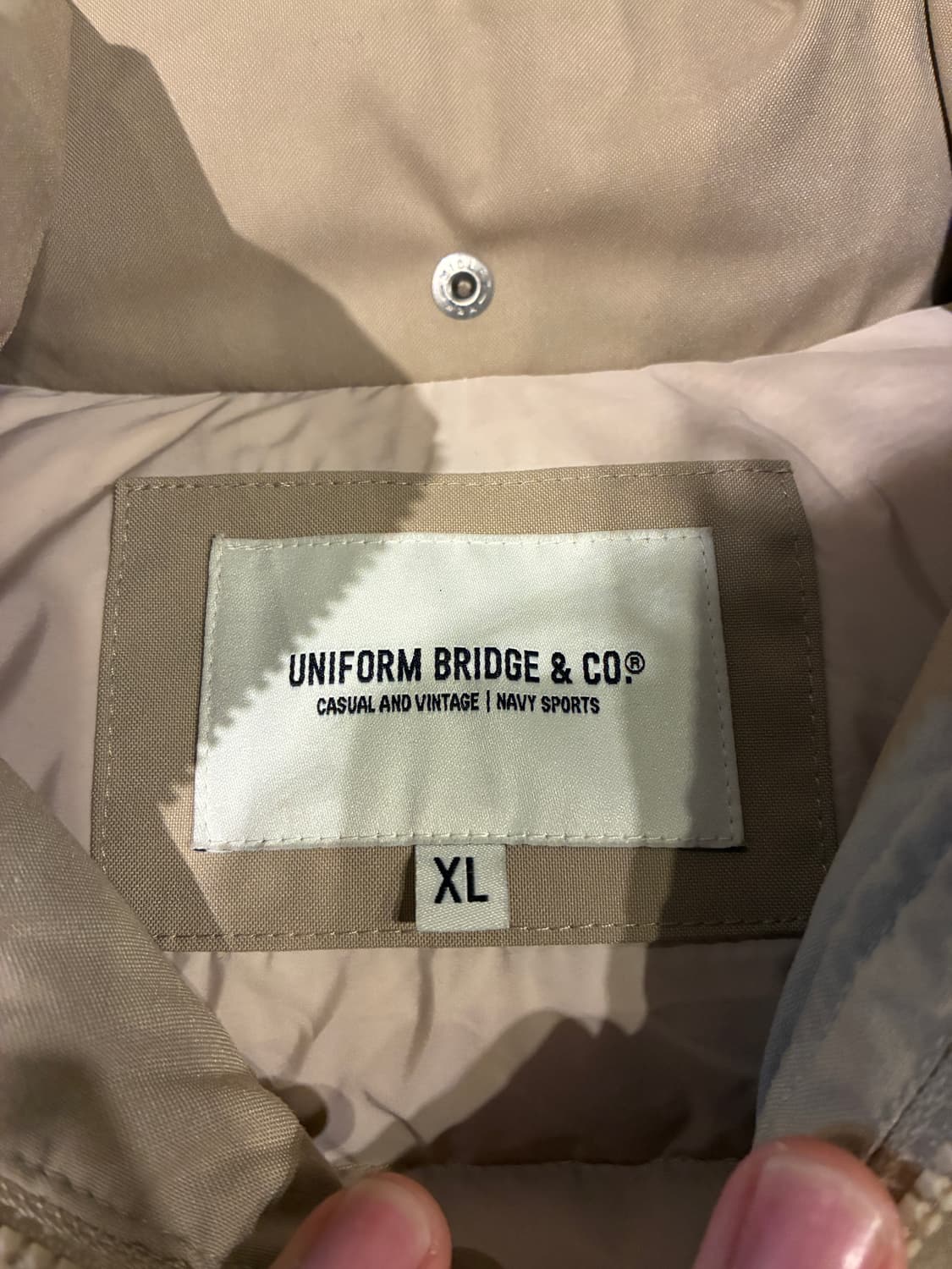 XL) 유니폼 브릿지 쉘 다운 파카 베이지 상품이미지2