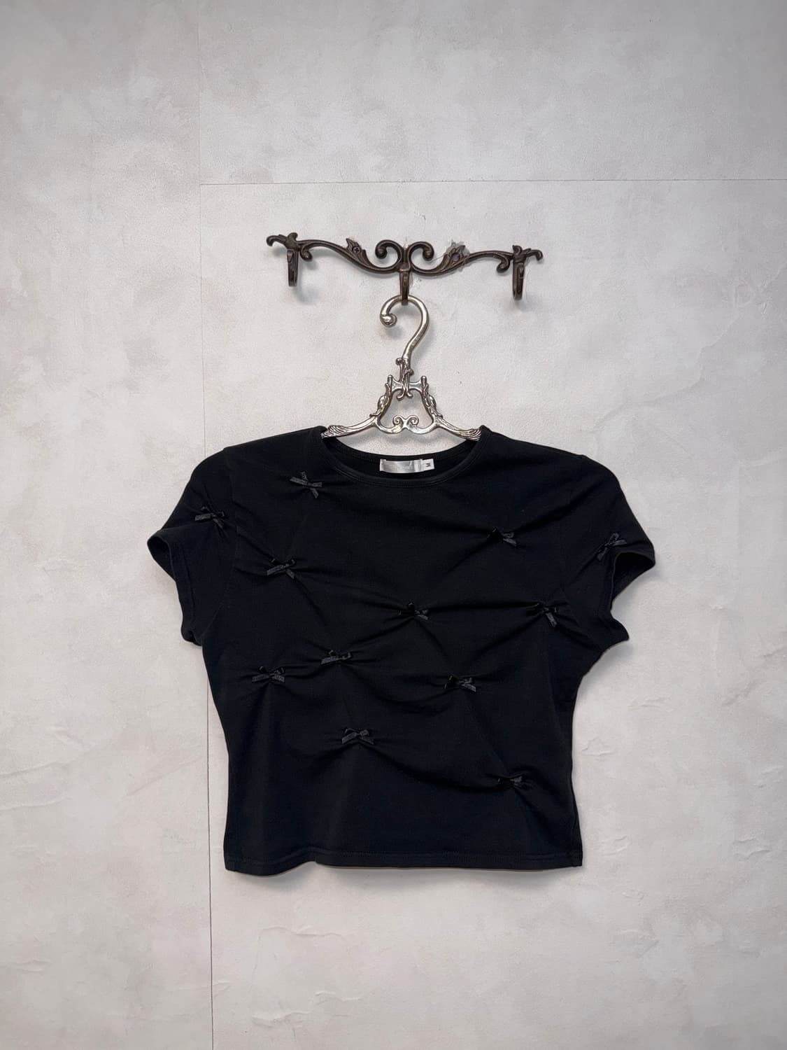 Threetimes stella tee black 상품이미지4