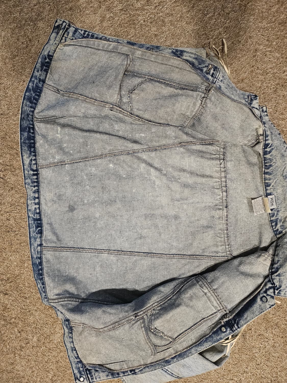 일본[L-105] 80's 빈티지 'PULSE' 웨스턴 프린지 데님 자켓 상품이미지4