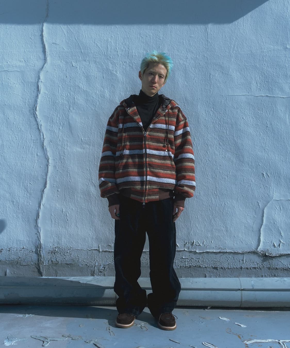 [01] 카락터 울 플리스 후드집업 상품이미지2