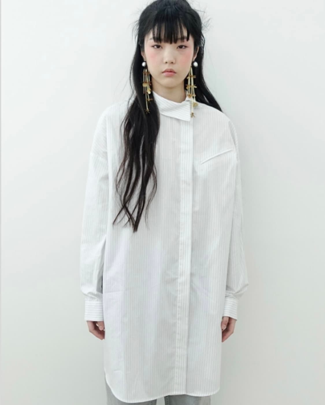 샵페어리 unbalance shirt ops 상품이미지1