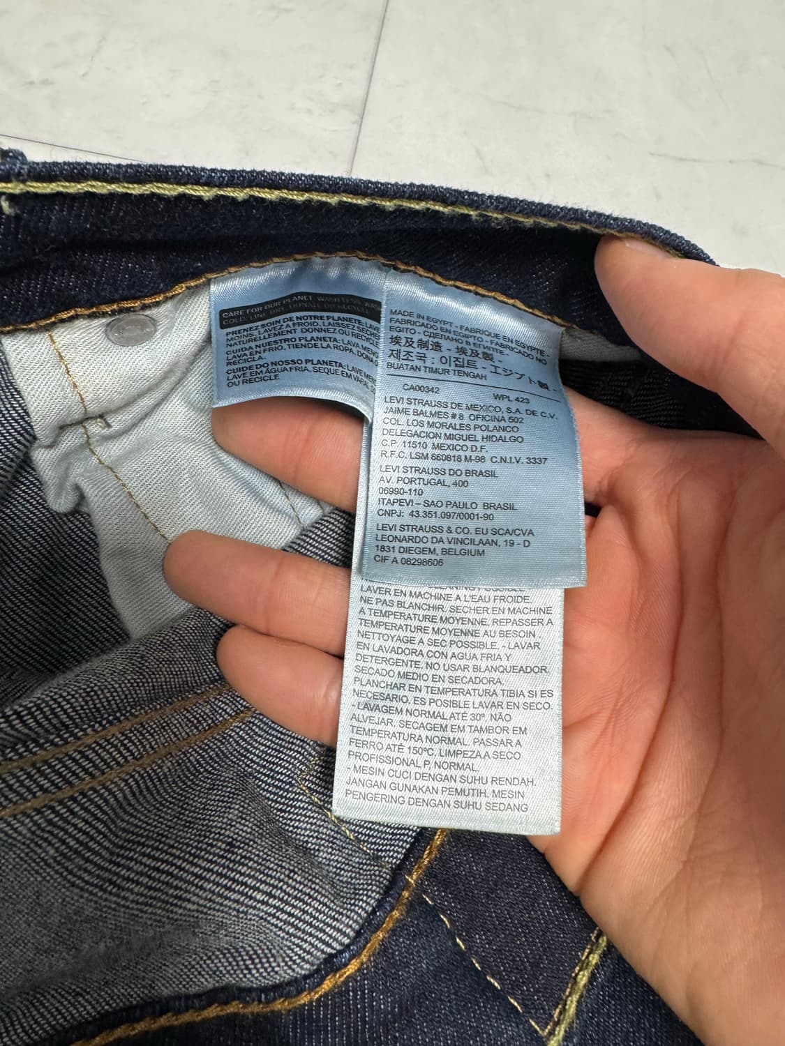 리바이스 생지 데님 512 36x32 상품이미지5