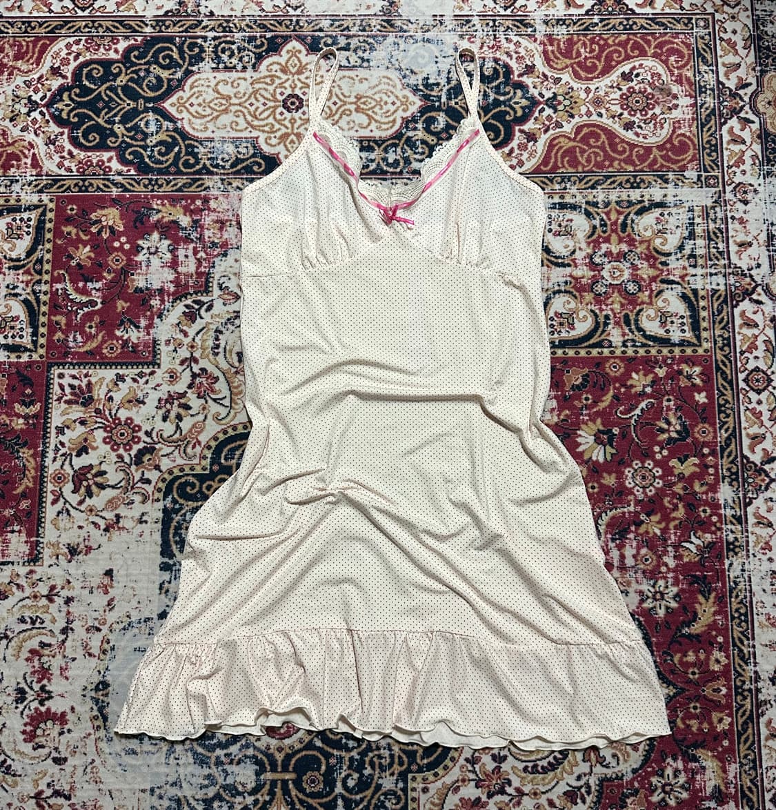 도트 슬립 원피스 상품이미지1