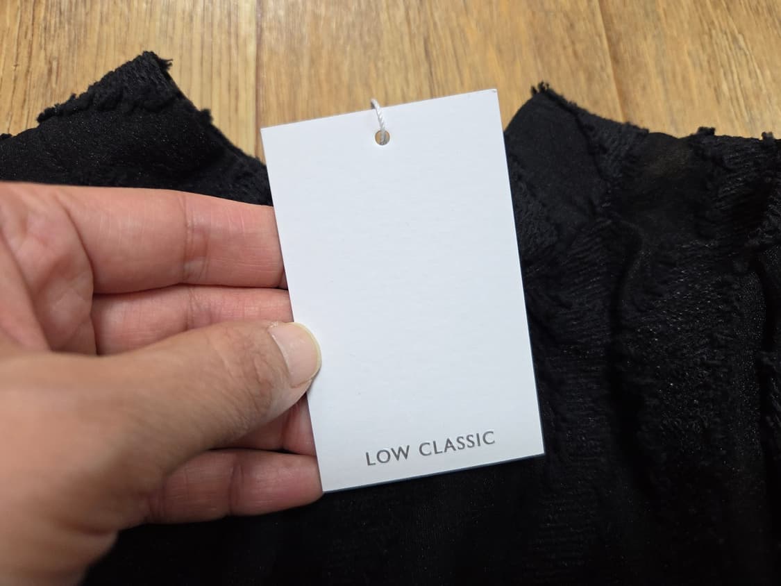 로우클래식(LOW CLASSIC) 시스루 블라우스 프리사이즈 새상품 상품이미지7