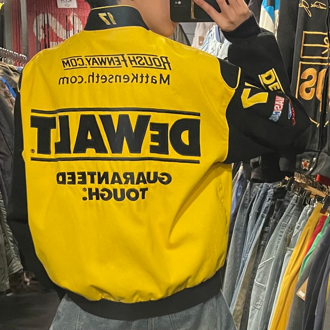 [IM] JH MADE DEWALT 드월트 옐로우 코튼 레이싱자켓 상품이미지9